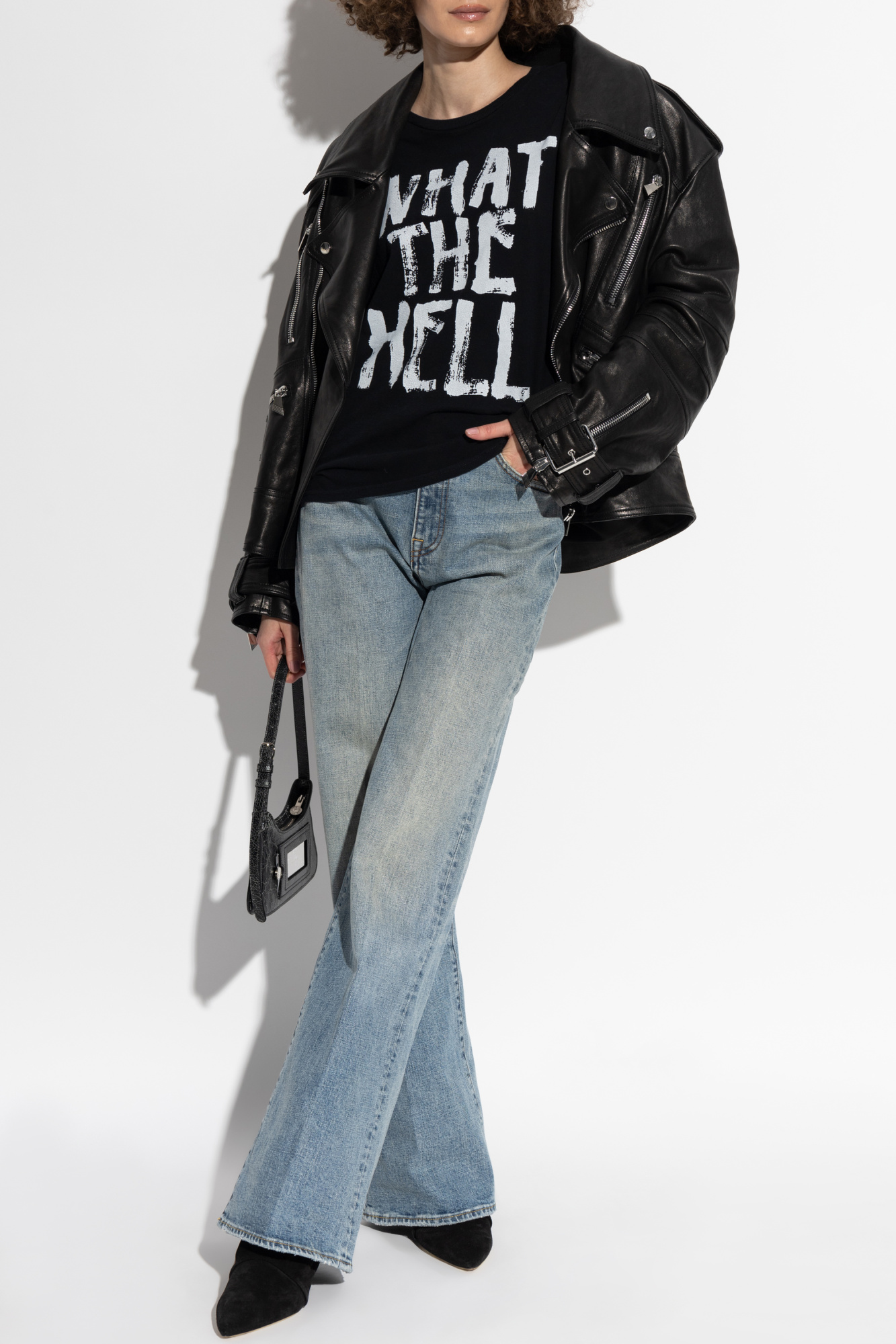 Black T-shirt with print R13 - Vitkac AS